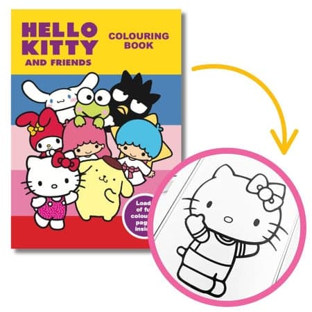 Cover of Hello Kitty and Friends Colouring Book, Sanrio Fans, Hello Kitty Merchandise, Colouring Books for Hello Kitty Fans [saddle_stitch] Alligator Books