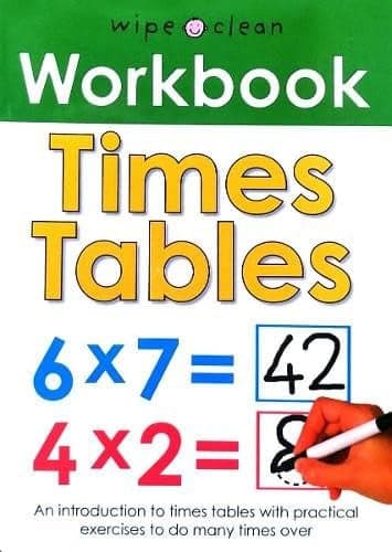 Cover of Wipe Clean Workbook Times Tables Priddy Roger