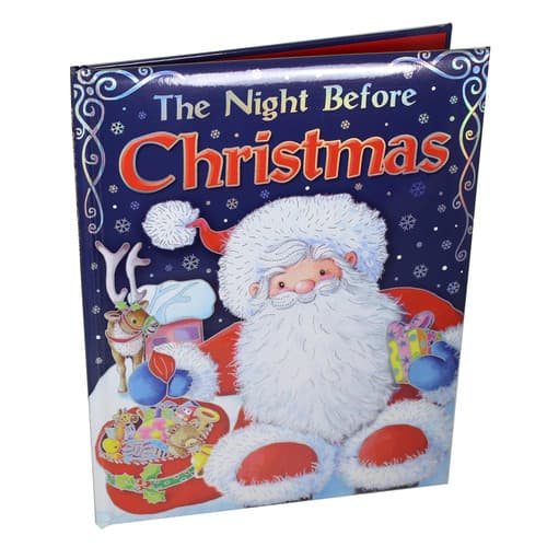Cover of Large Christmas Padded Hardback Children's Book - The Night Before Christmas