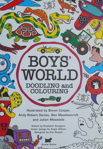 Cover of Boys' World Doodling and Colouring