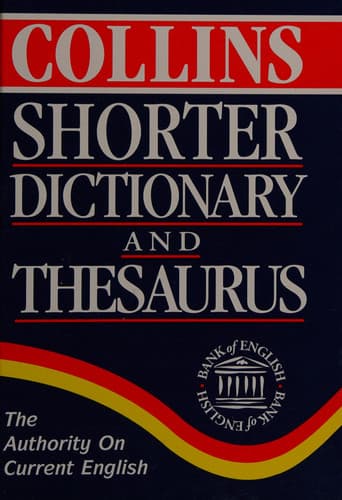 Cover of Shorter Dictionary and Thesaurus