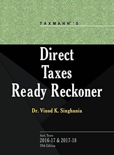 Cover of Direct Taxes Ready Reckoner (A.Y 2016-17 & 2017-18)