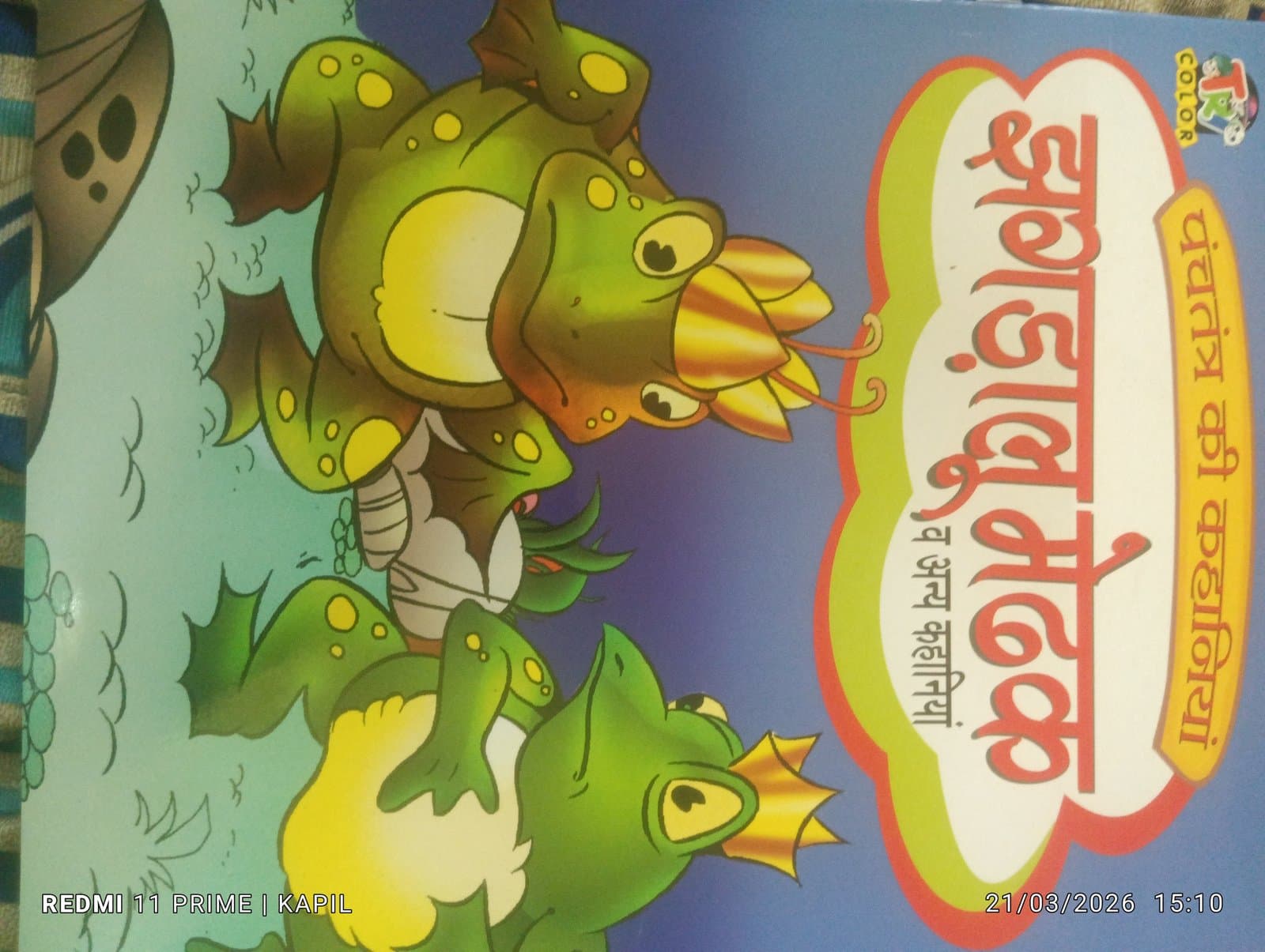 Cover of झगड़ालू मेंढक