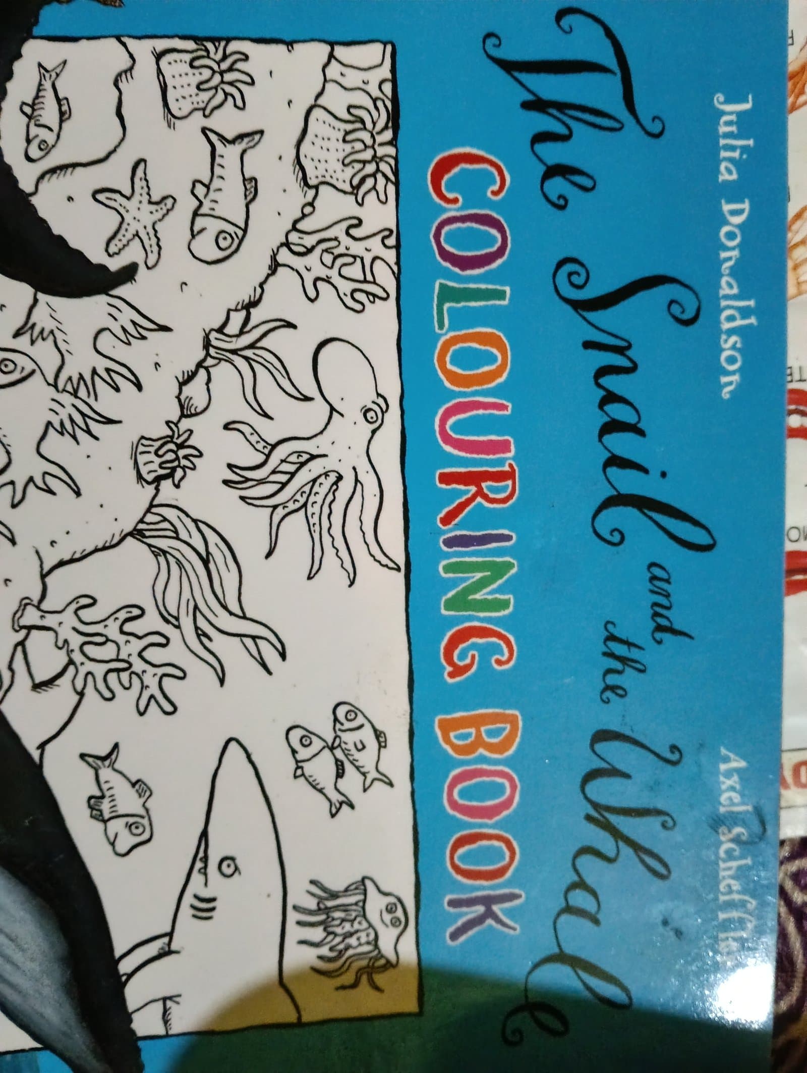 Cover of The Snail and the whale Colouring Book