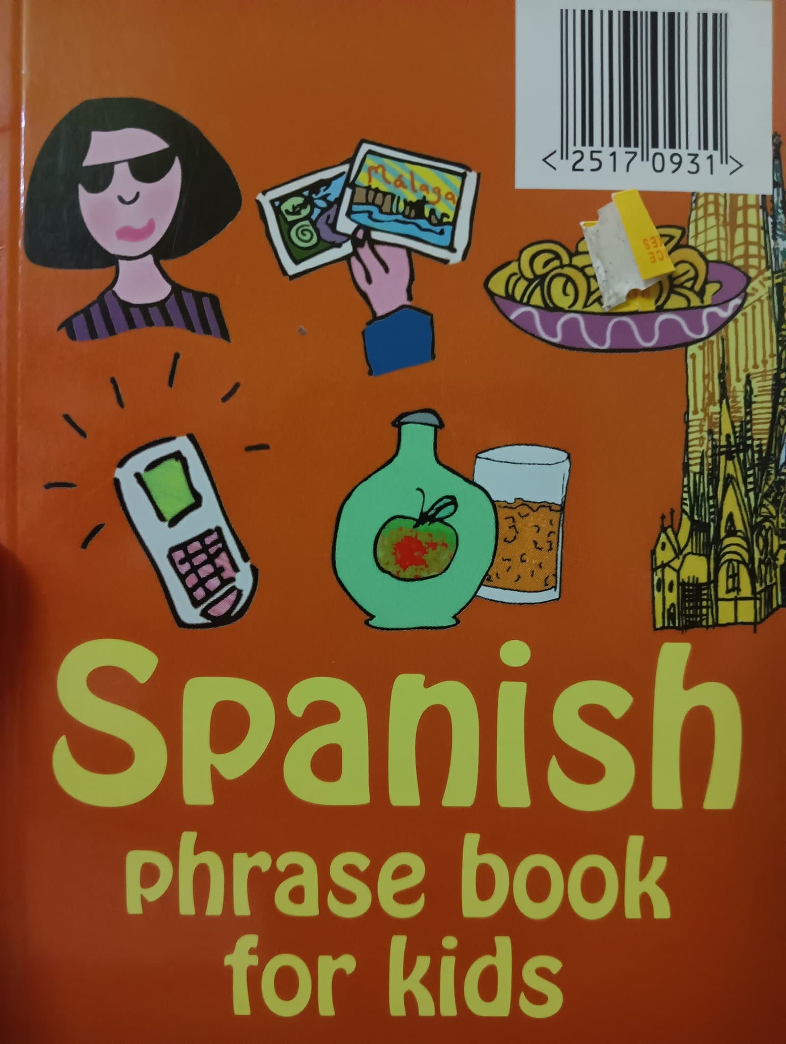 Cover of Spanish phrase book for kids
