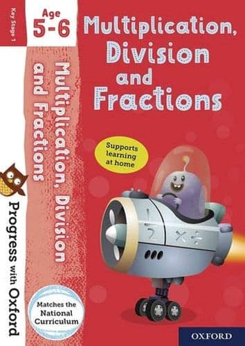 Cover of Multiplication, Division and Fraction Supports Learning at Home Matches the National Curriculum