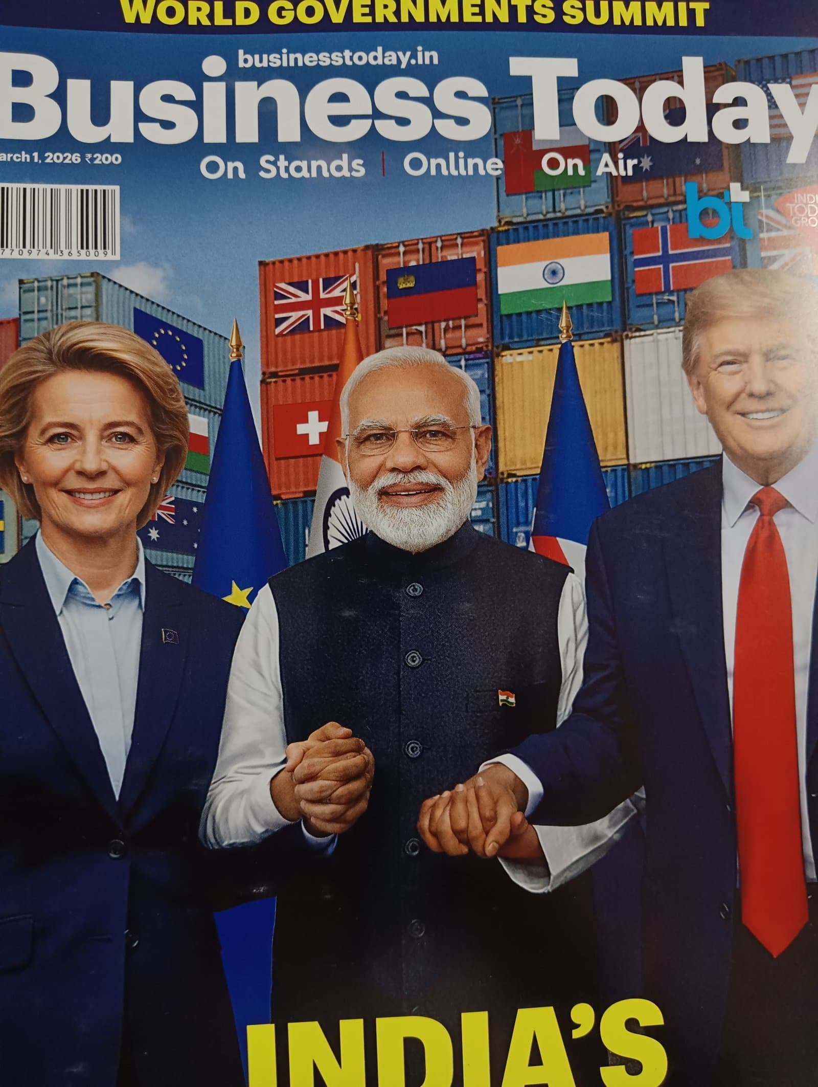 Cover of Business today india trader reset