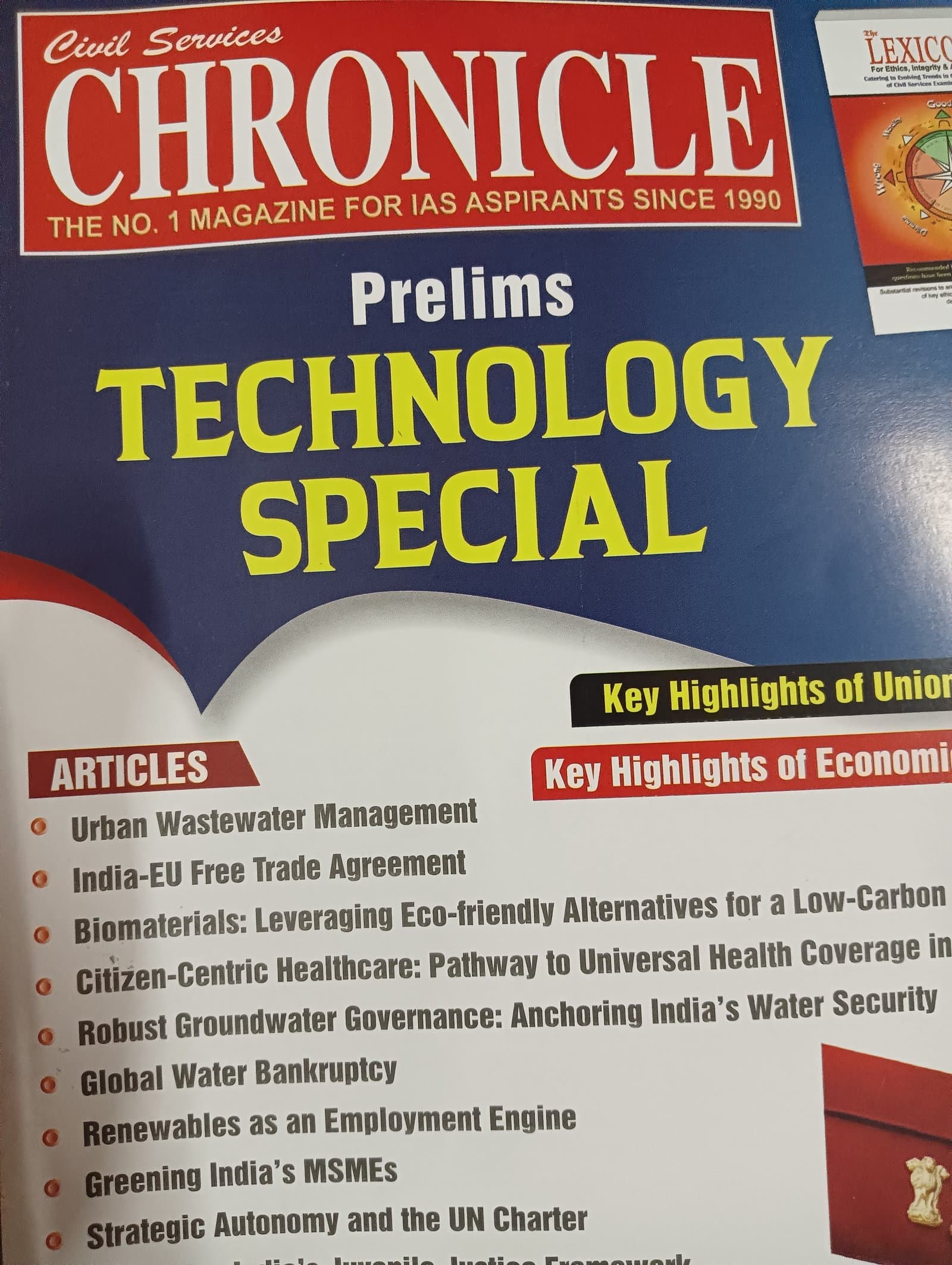 Cover of prelims technology special