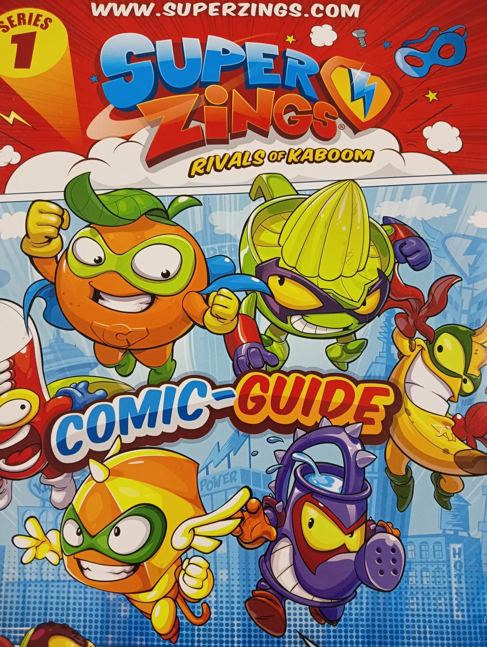 Cover of Super zings rivals of kaboom comic guide